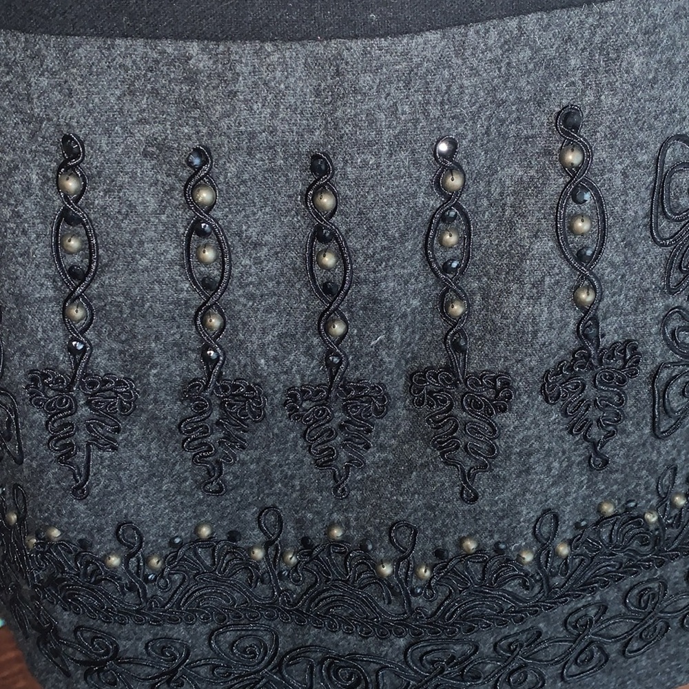 Mini wool skirt